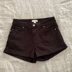 H&M Black High Waist Shorts